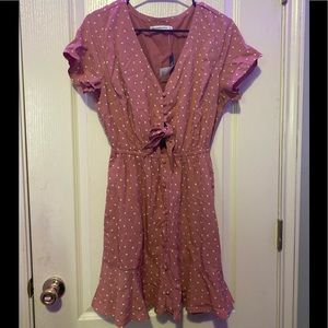New Abercrombie & Fitch polka dot dress